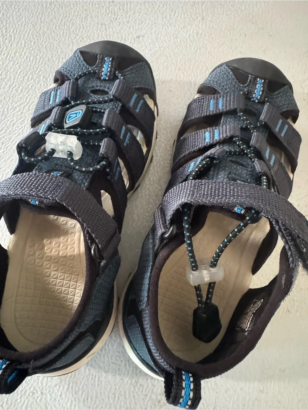 Keen Kids Navy Blue Closed-Toe Sport Sandals with Light Blue Accents
